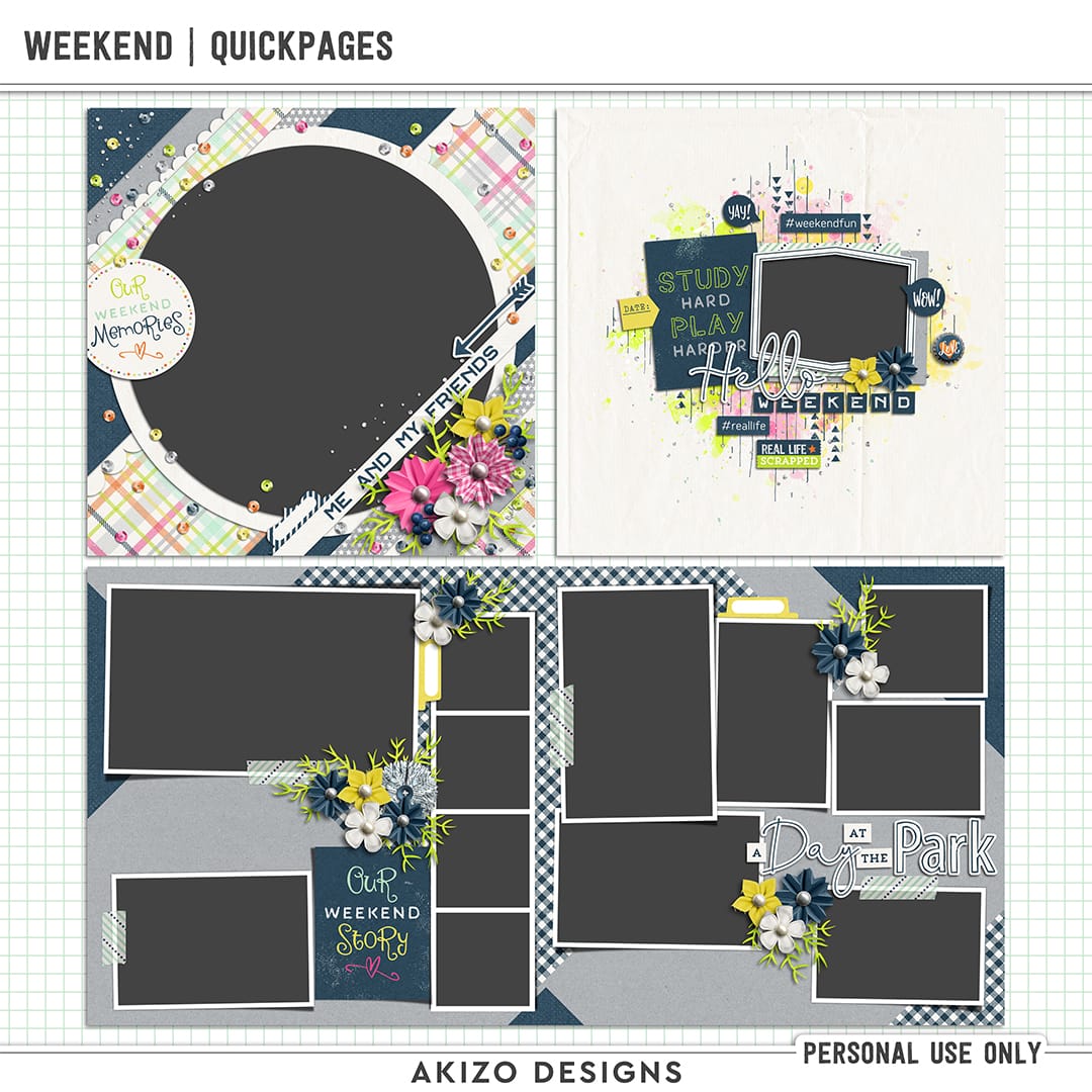 Weekend | Quickpages by Akizo Designs
