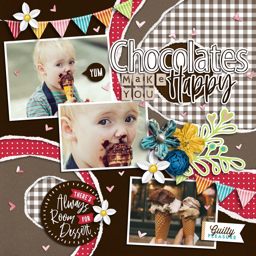 Time For Cake | Collection, Torn Paper Play 06 | Templates