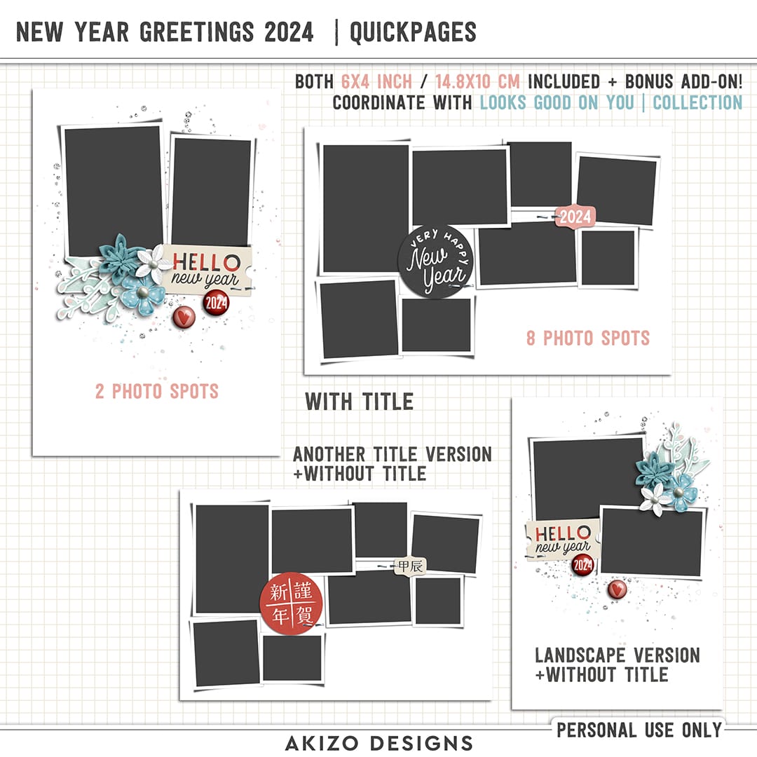 New Year Greetings 2024 | Quickpages + Add-on
