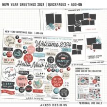 New Year Greetings 2024 | Quickpages + Add-on