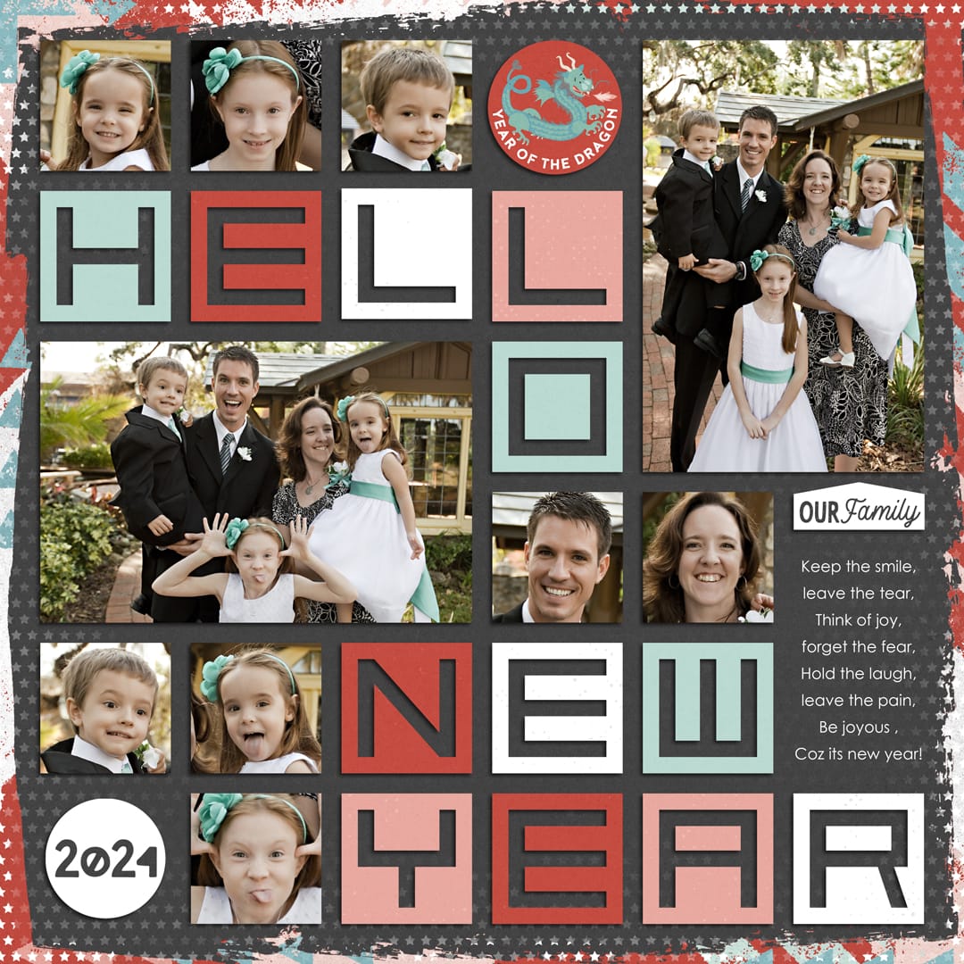 Looks Good On You | Collection, New Year Greetings 2024 | Quickpages + Add-on, Titled 38 | Bonus Templates