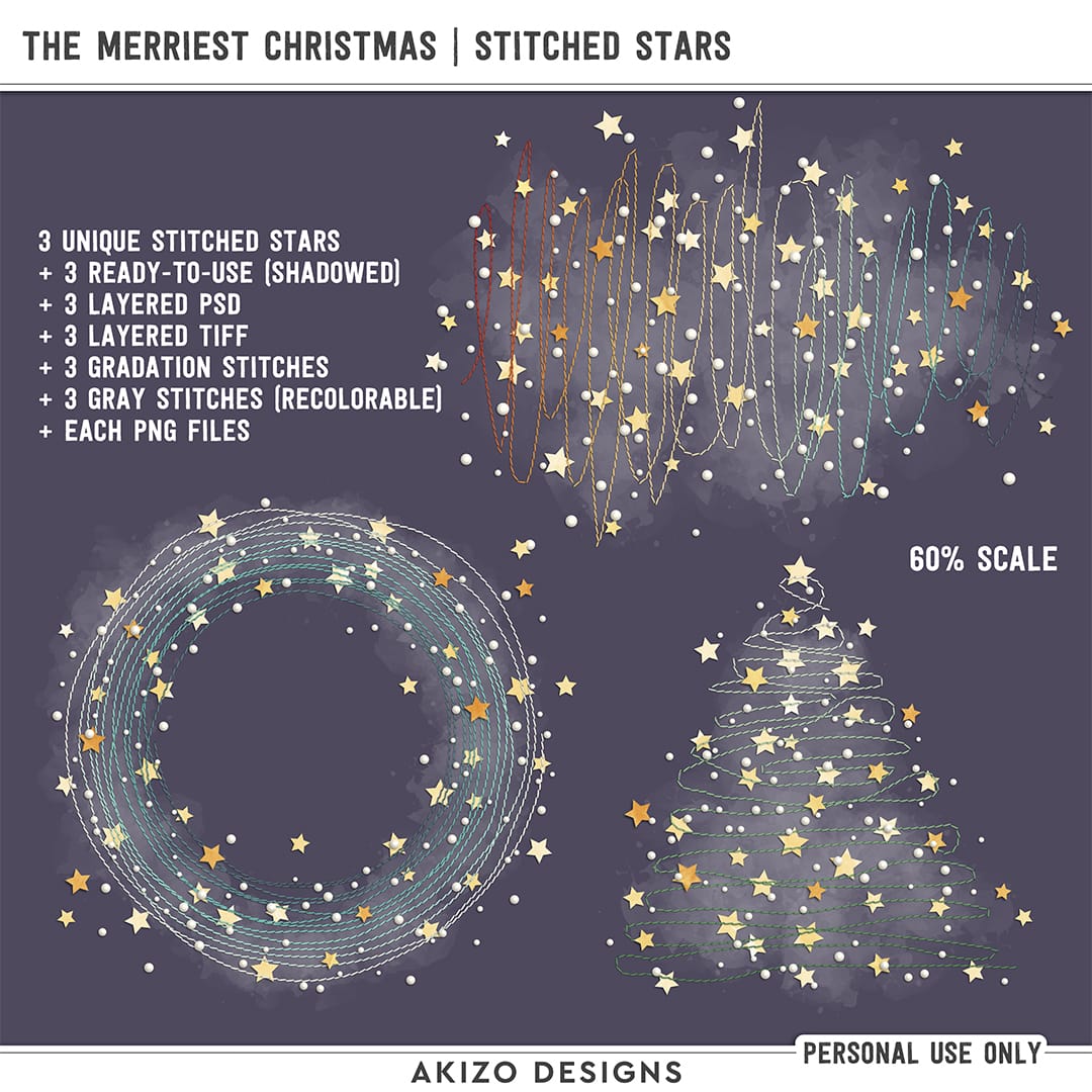 The Merriest Christmas | Stitched Stars