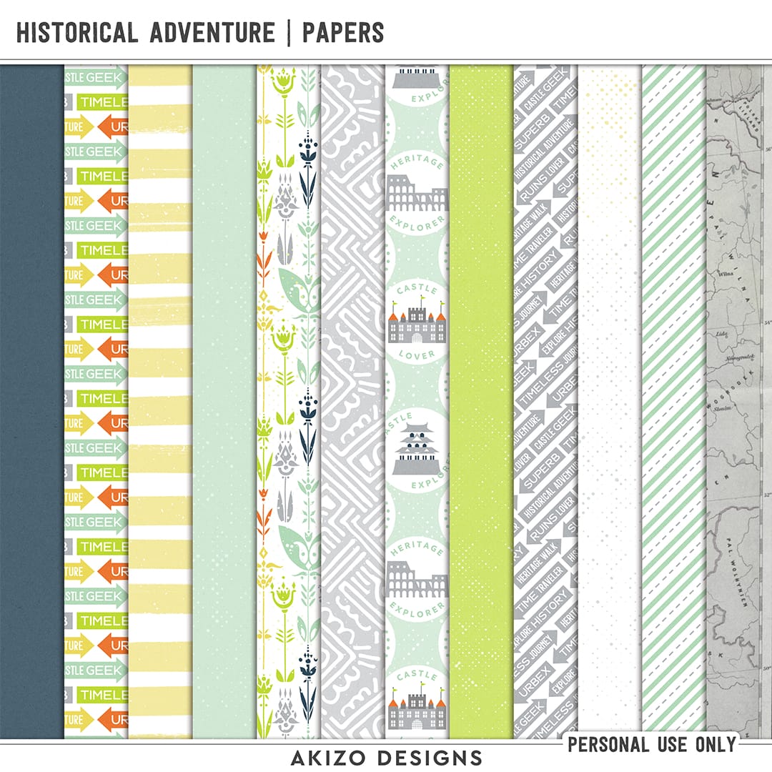 Historical Adventure | Papers (included in Kit)