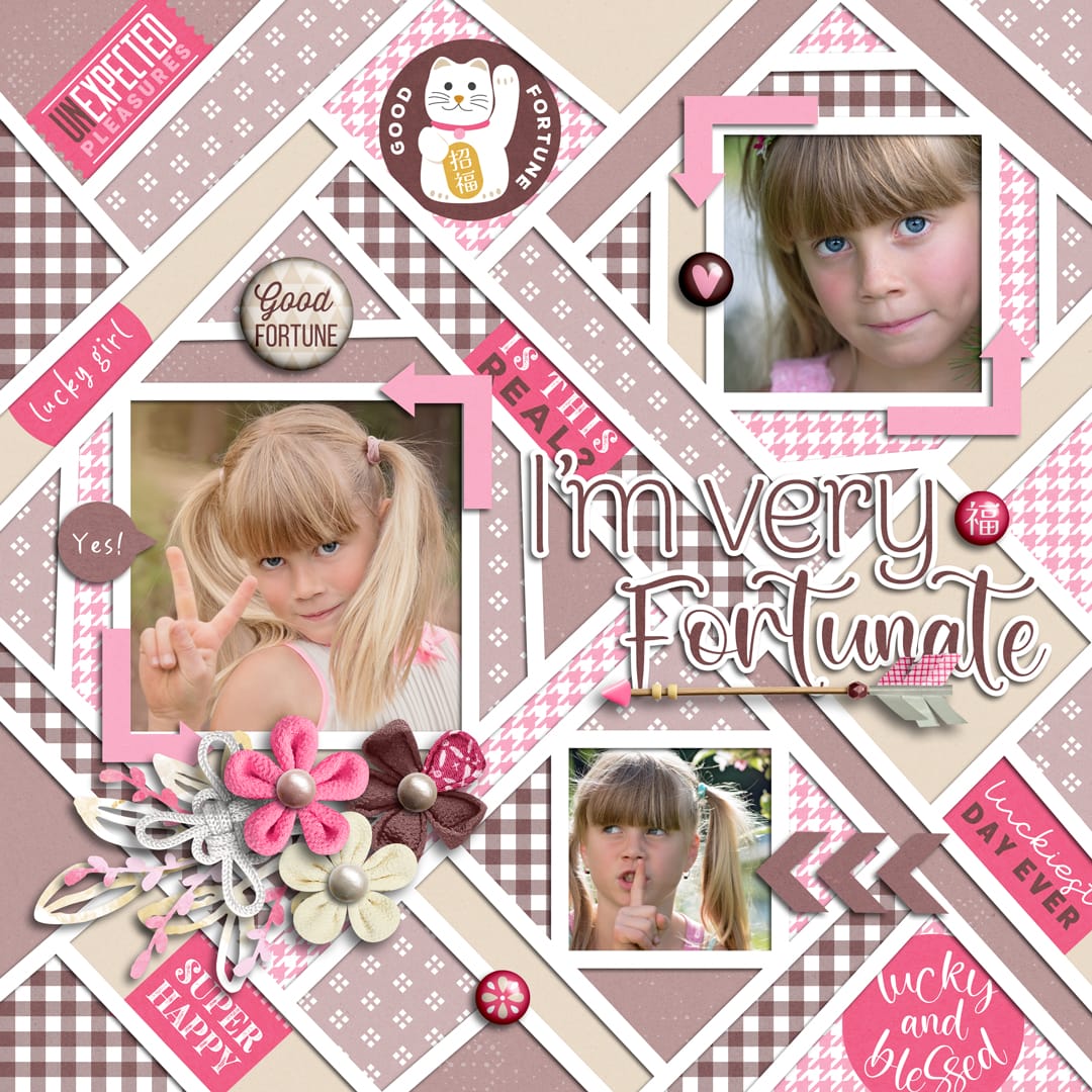Good Fortune | Collection, Crazy Squares 06 | Templates
