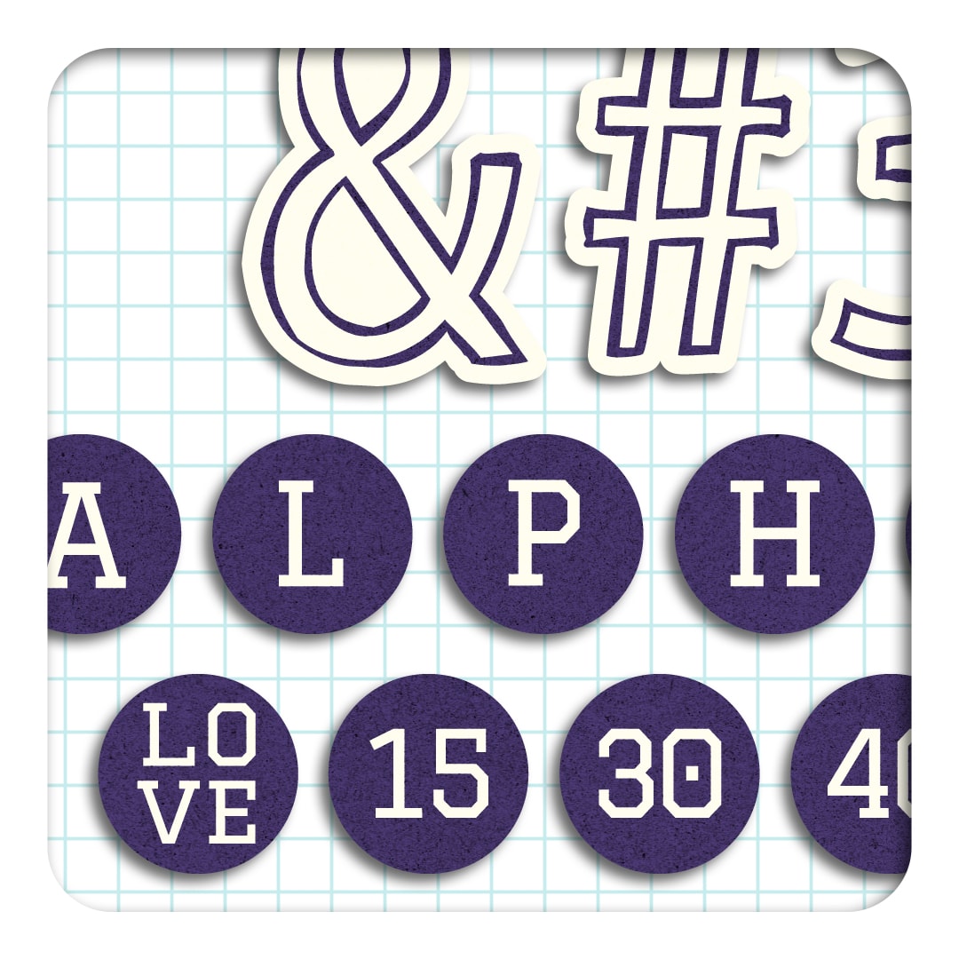 Tennis Addict | Alphas (Included in Kit)