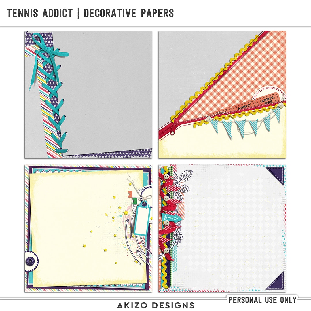 Tennis Addict | Decorative Papers