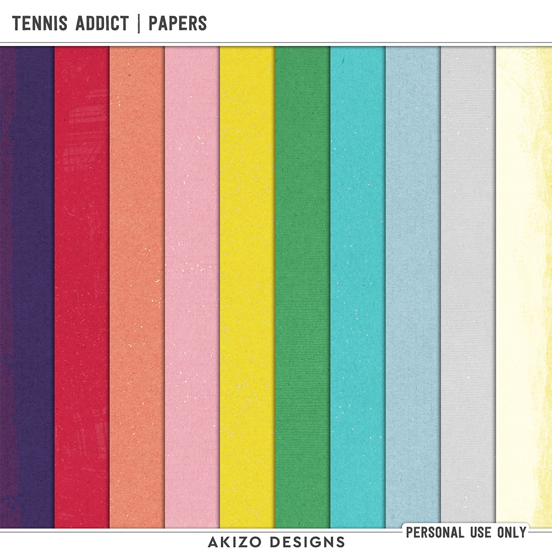 Tennis Addict | Papers (Included in Kit)