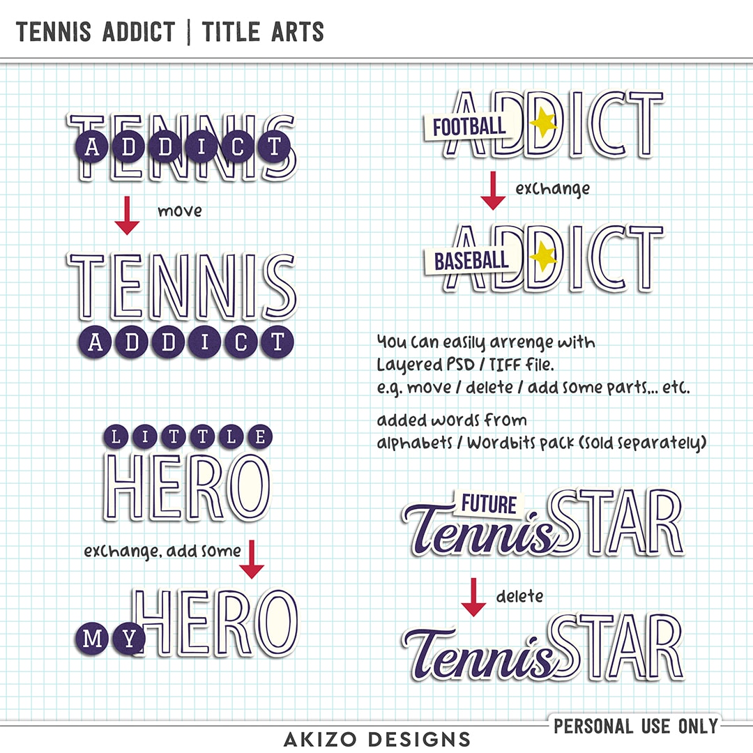 Tennis Addict | Title Arts