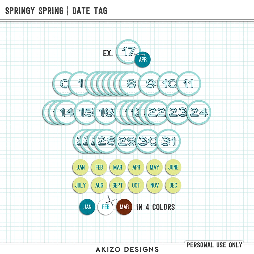 Springy Spring | Date Tag (FREE With Purchase)