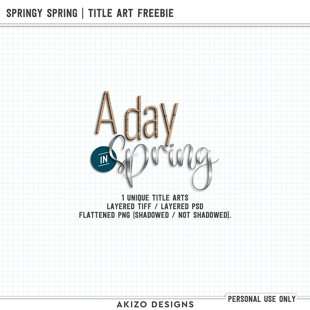 Springy Spring | Title Arts Freebie