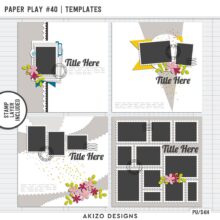 Paper Play 40 | Templates