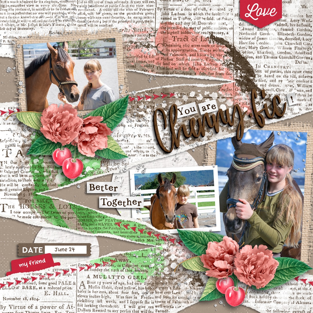 Cherryish | Kit, Torn Paper Play 03 | Templates
