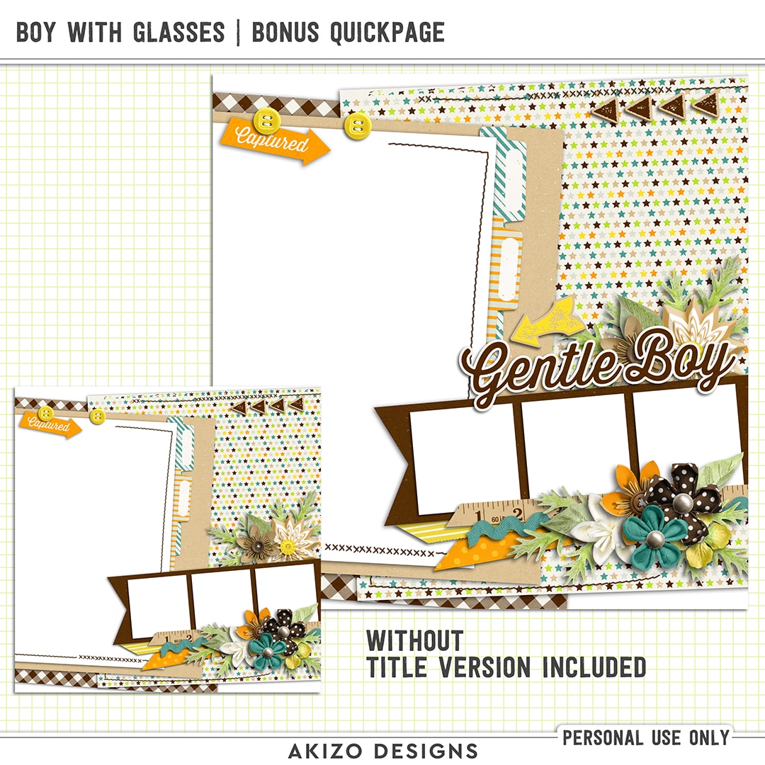 Boy With Glasses | Bonus Quickpage
