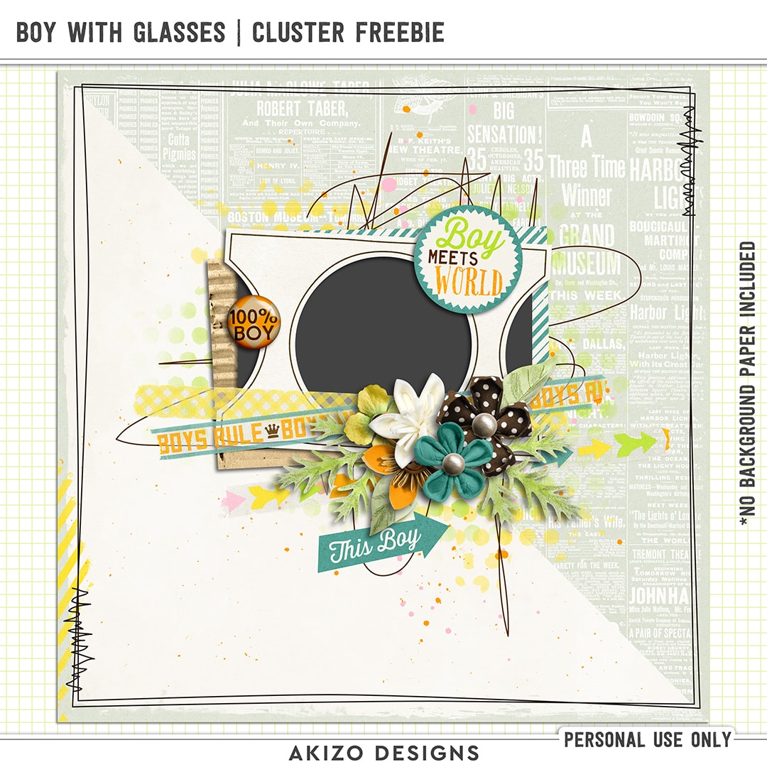 Boy With Glasses | Cluster Frame