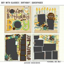 Boy With Glasses | Birthday Quickpages