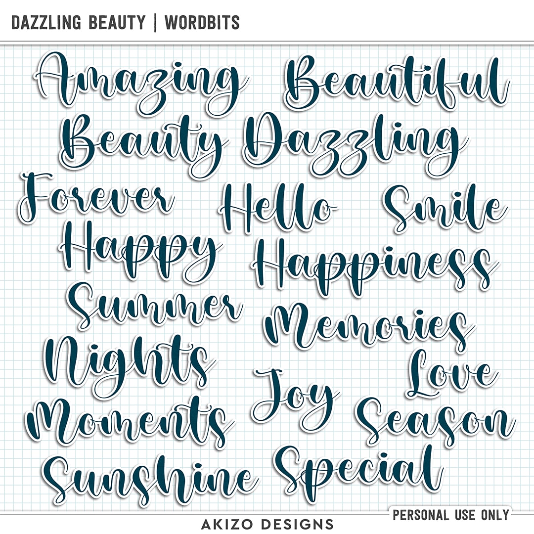 akizo_DazzlingBeauty_wbdv1_ig Dazzling Beauty | Wordbits