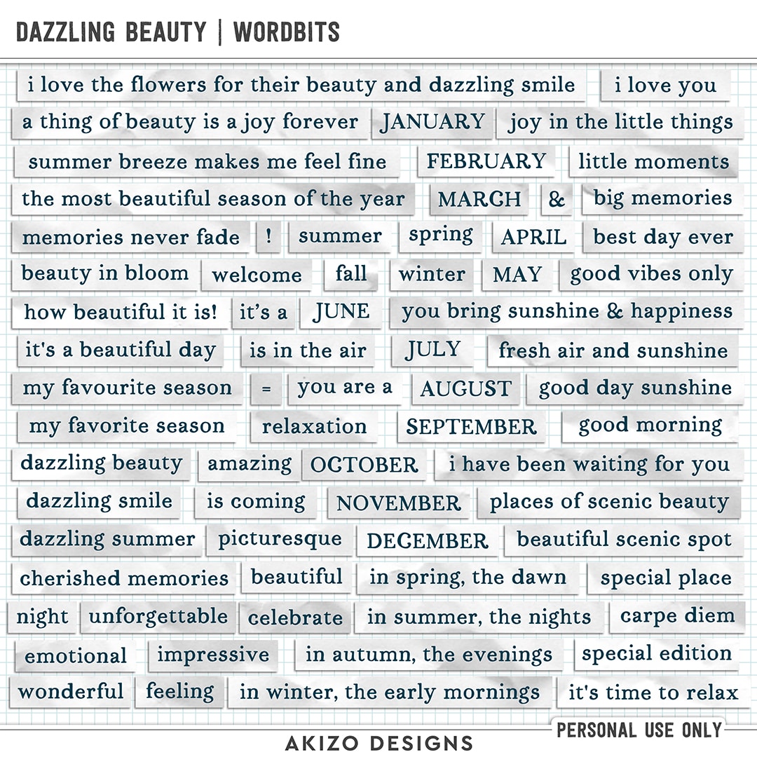 akizo_DazzlingBeauty_wbdv2_ig Dazzling Beauty | Wordbits