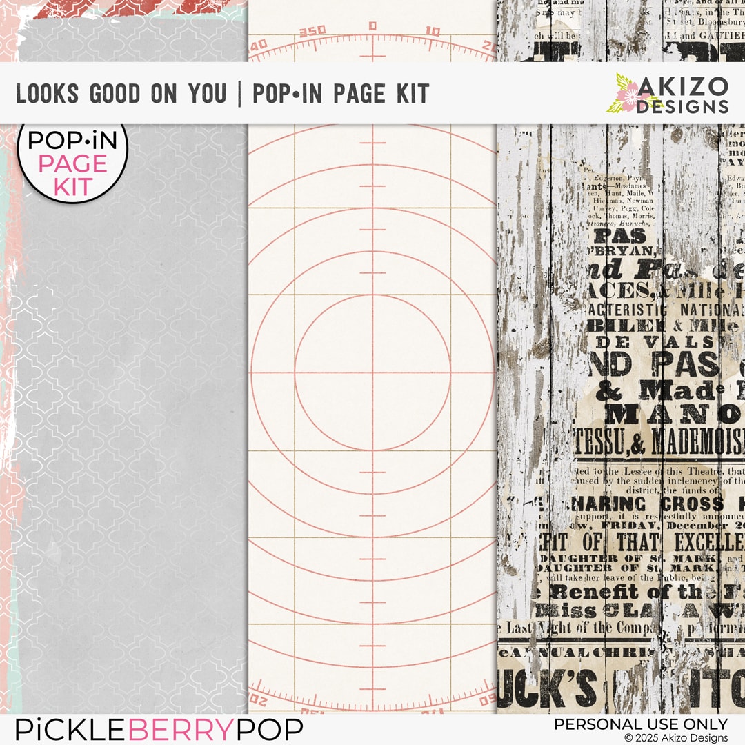 Looks Good On You | POP in Page Kit
