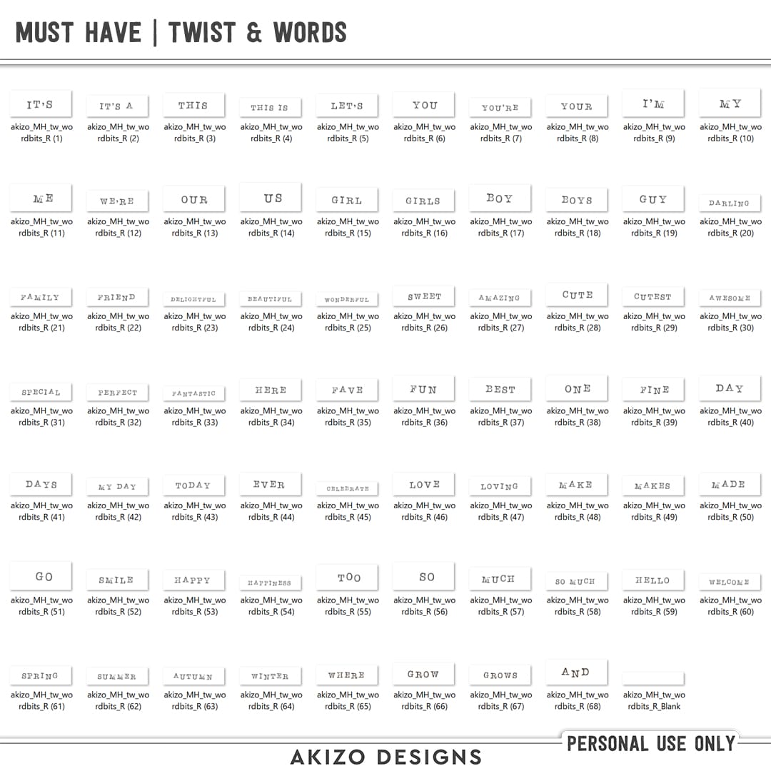 Must Have | Twist And Words