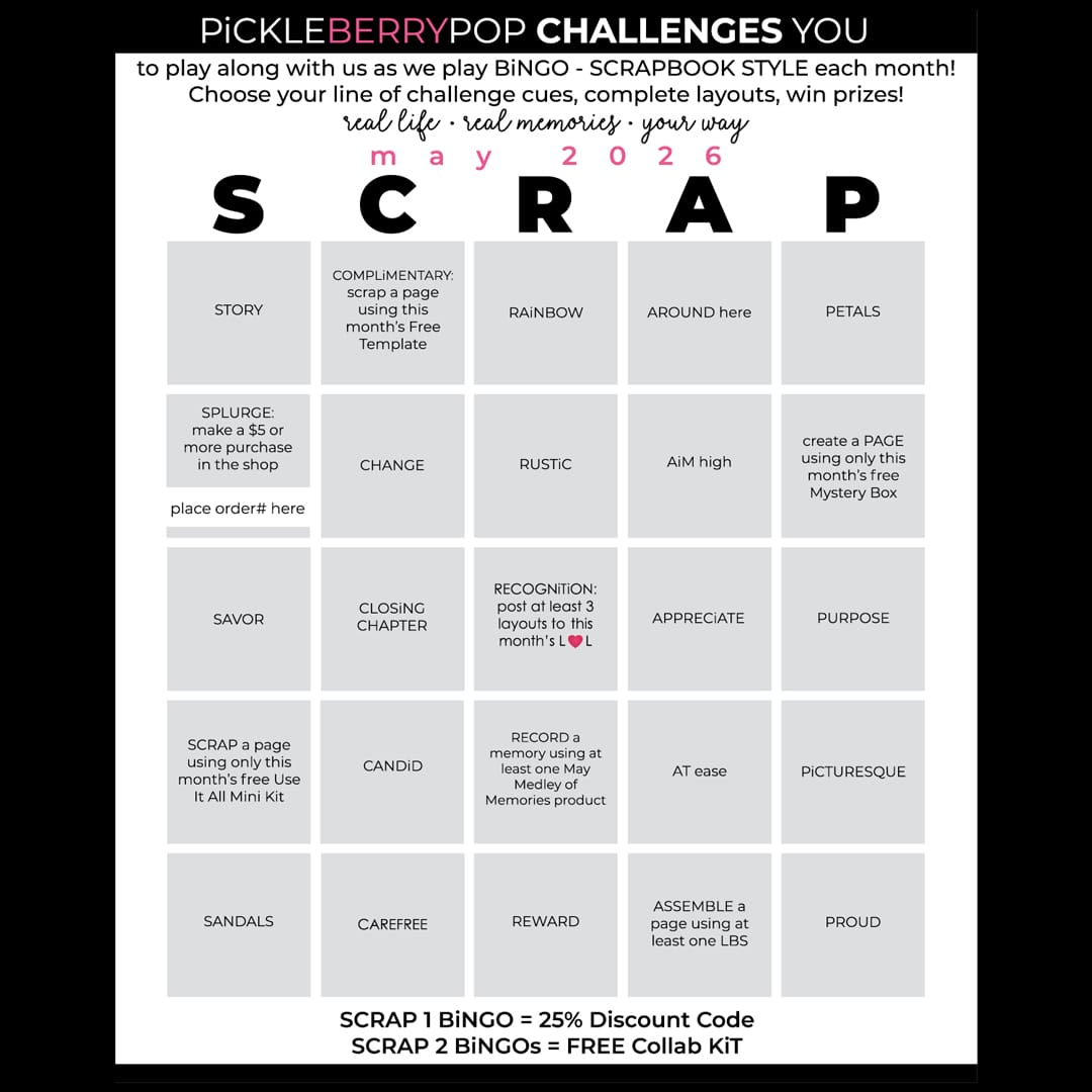 Bingo Challenge May 2026