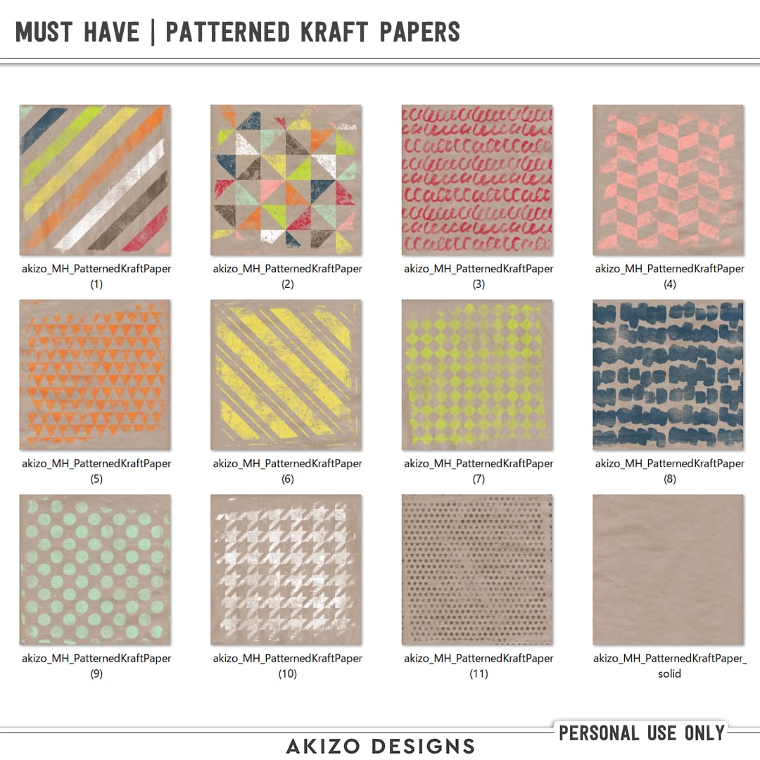 Must Have | Patterned Kraft Papers